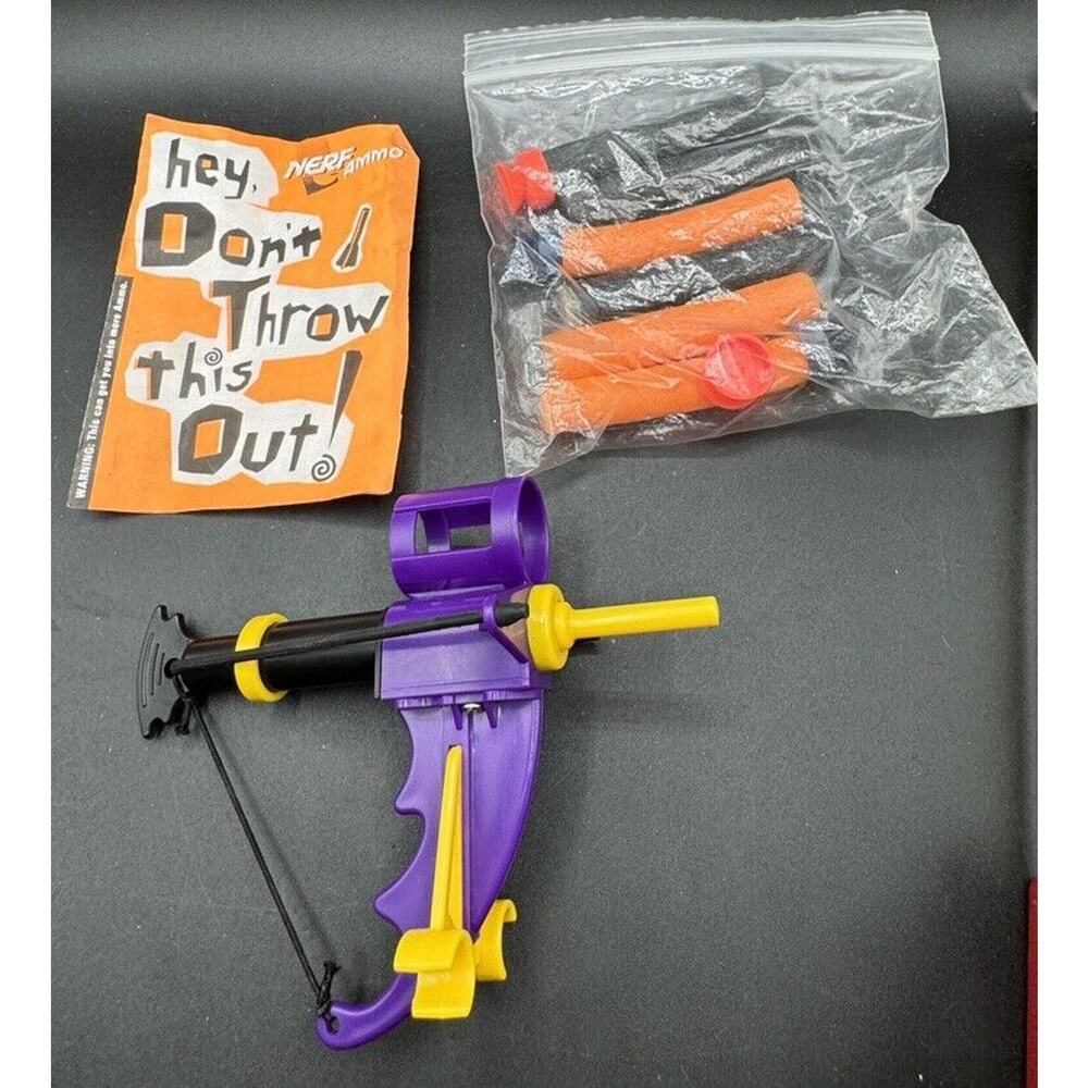 Just Toys Super Tuff Mini Shots Pull Back Dart Gun Toy 1993 Bullets Nurf Papers